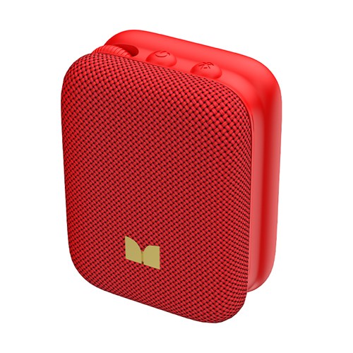 MONSTER ポータブルスピーカー Bluetooth 小型 防水 IPX5 ワイヤレススピーカー パーティーコネクト 最大100台接続 ハンズフリー ATOMIC BLASTER ATOM MS62130 RD
