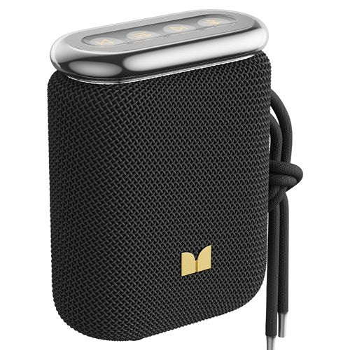 MONSTER ポータブルスピーカー Bluetooth 防水 防塵 IP55 高出力6W ワイヤレススピーカー パーティーコネクト 最大100台接続 ハンズフリー BLASTER PEBBLE MS62131 BK