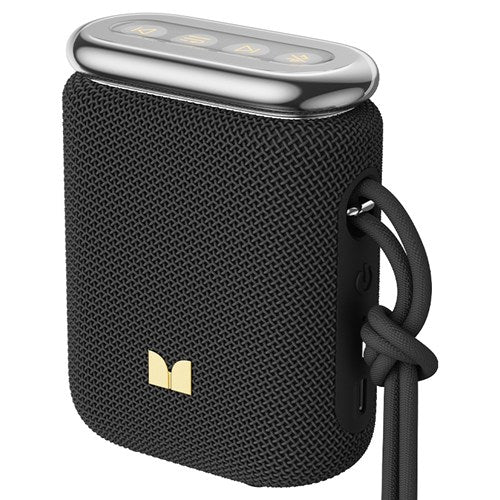 MONSTER ポータブルスピーカー Bluetooth 防水 防塵 IP55 高出力6W ワイヤレススピーカー パーティーコネクト 最大100台接続 ハンズフリー BLASTER PEBBLE MS62131 BK