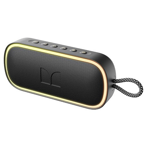 MONSTER ポータブルスピーカー Bluetooth 高出力20W 防水 IPX7 ワイヤレススピーカー microSD AUX対応 パーティーコネクト 最大100台接続 ハンズフリー S150 PLUS MS62115 BK