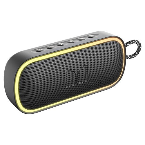 MONSTER ポータブルスピーカー Bluetooth 高出力20W 防水 IPX7 ワイヤレススピーカー microSD AUX対応 パーティーコネクト 最大100台接続 ハンズフリー S150 PLUS MS62115 BK