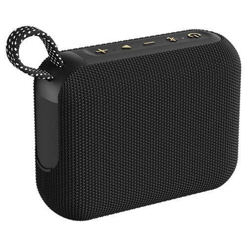 MONSTER ポータブルスピーカー Bluetooth 防水 IPX8 高出力6W ワイヤレススピーカー microSD対応 長時間16時間再生 パーティーコネクト ハンズフリー CUBE1 MS62113 BK
