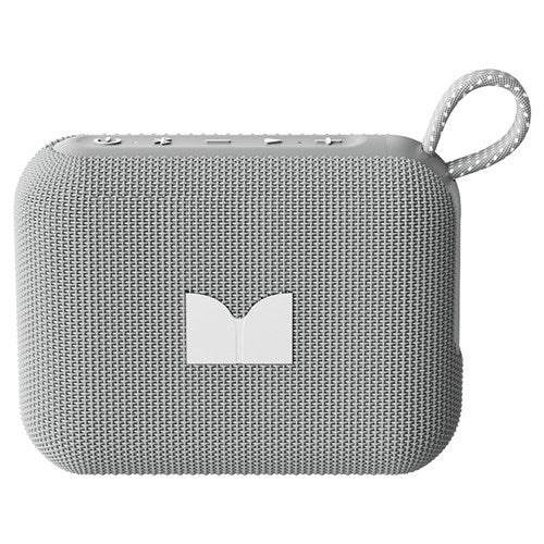 MONSTER ポータブルスピーカー Bluetooth 防水 IPX8 高出力6W ワイヤレススピーカー microSD対応 長時間16時間再生 パーティーコネクト ハンズフリー CUBE1 MS62113 GY