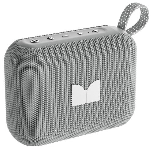 MONSTER ポータブルスピーカー Bluetooth 防水 IPX8 高出力6W ワイヤレススピーカー microSD対応 長時間16時間再生 パーティーコネクト ハンズフリー CUBE1 MS62113 GY