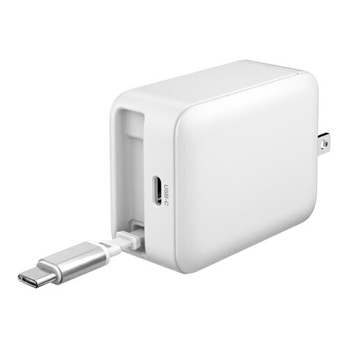 tama 多摩電子工業 巻取式AC充電器 TAP165CW PD65W ホワイト