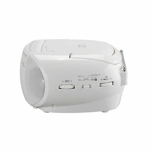 WINTECH ウィンテック ポータブルCDラジカセ CDR-YS2 ワイドFM カセット録音再生 AC乾電池対応