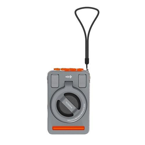 ワイヤレス スピーカー Bluetooth スマホスタンドスピーカー グレー