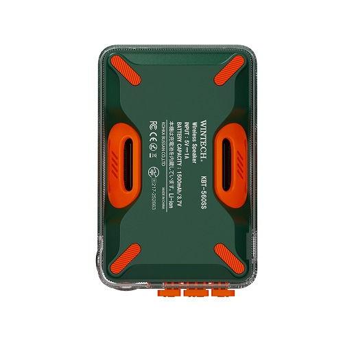 ワイヤレス スピーカー Bluetooth スマホスタンドスピーカー グリーン WINTECH KBT-560SS GN