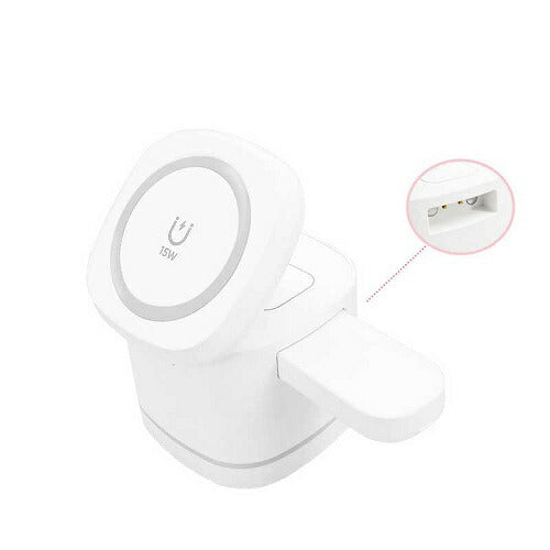 ワイヤレス充電器 3in1 マグネット式 エアージェイ AWJ-3MG1