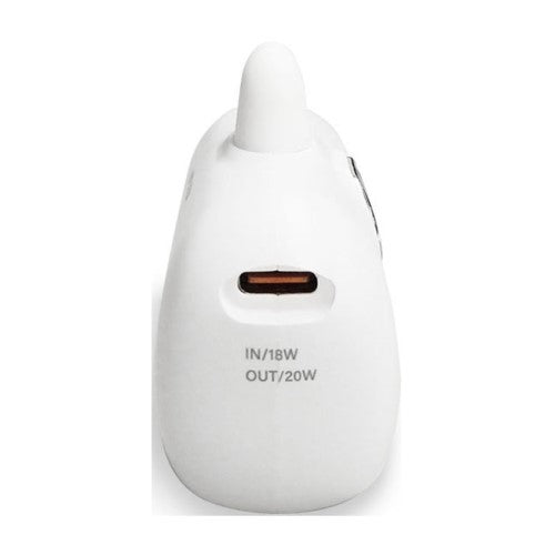 直挿しモバイルバッテリー PD20W 5000mAh (USB-C) ホワイト AIR-J MB-T5000PD2 WH