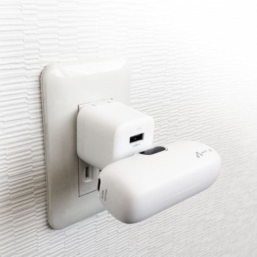 直挿しモバイルバッテリー PD20W 5000mAh (USB-C) ホワイト AIR-J MB-T5000PD2 WH