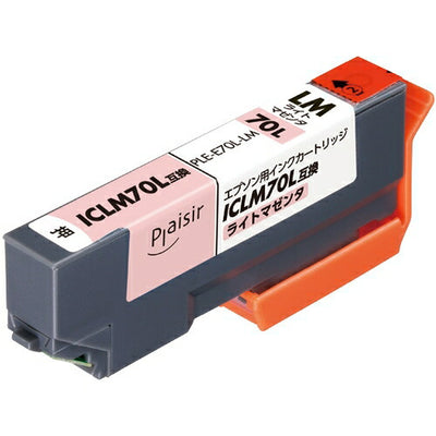 プレジール Plaisir 互換インクカートリッジ EPSON ライトマゼンタ ICLM70L PLE-E70L-LM