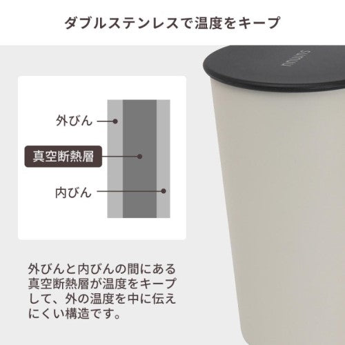 真空ダブルステンレスタンブラー ミーボ meebo 430ml 保温保冷 マクロス MCK-150