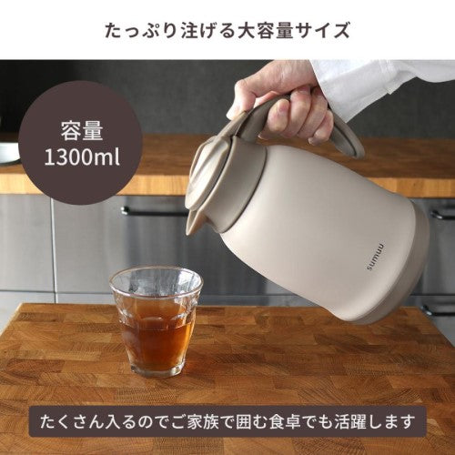 sumuu テーブルポット ミーボ meebo 保温ポット 卓上ポット ステンレス ポット 1.3L 保温保冷 マクロス MCK-151