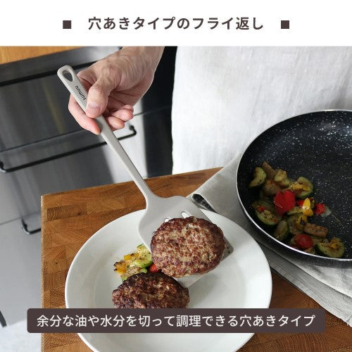 sumuu シリコンフライ返し 29cm グレージュ マクロス MCK-167