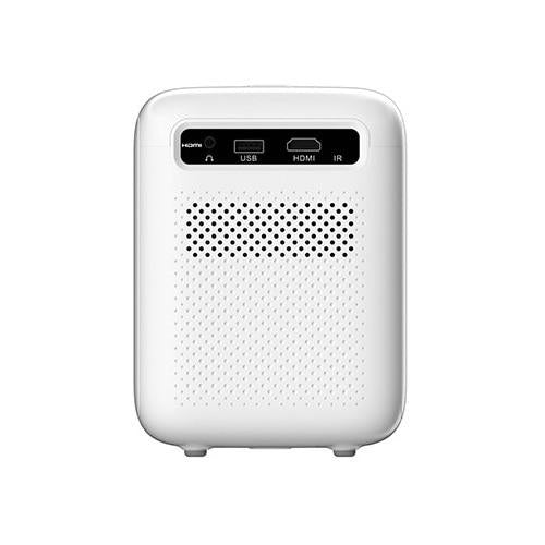 RAMASU ミニLCDプロジェクター RA-B1 150ANSIルーメン 最大150インチ HD対応 スピーカー内蔵 小型 軽量 池商