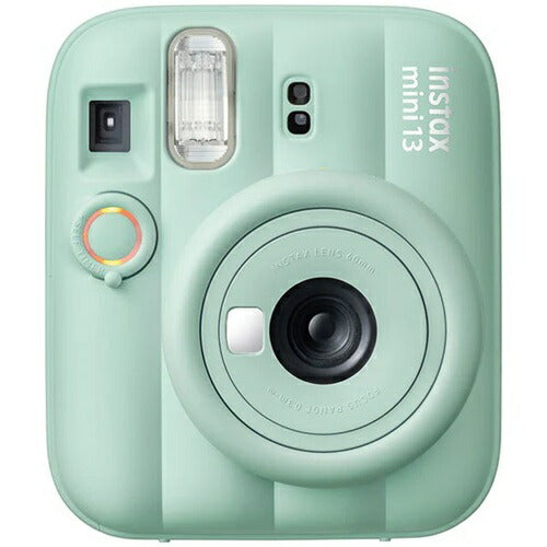 インスタントカメラ チェキ instax mini 13 ラグーングリーン 富士フイルム FUJIFILM 富士フイルム インスタントカメラ チェキ instax mini 12/13 ラグーングリーン 接写 セルフィー 簡単操作 オート露光 プレゼント ギフト