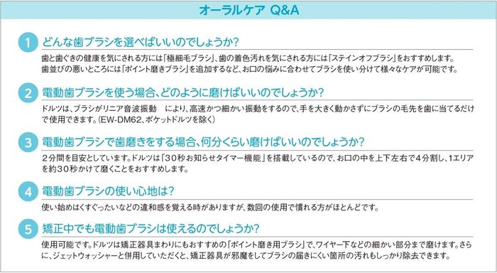 替ブラシ スリム用ポイント磨きブラシ 2本入 白 パナソニック EW0961-W