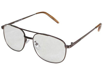 老眼鏡 エニックス メンズ +3.0 細縁 ウェリントン グレー ｴﾆｯｸｽ ERI-01+3.00