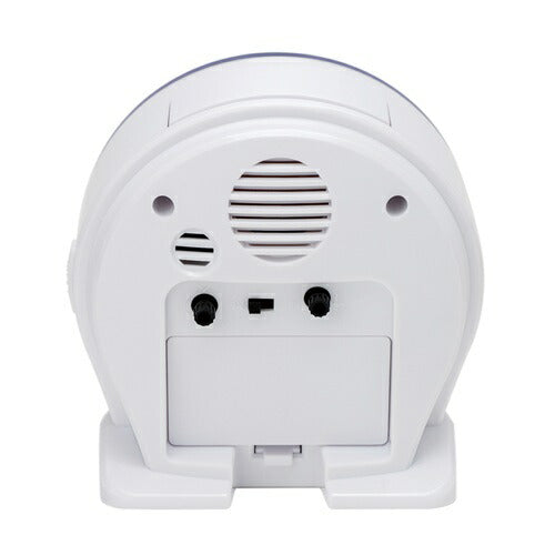 目覚まし時計 連続秒針 ホワイト 保土ヶ谷電子販売 HT-A031W-WH