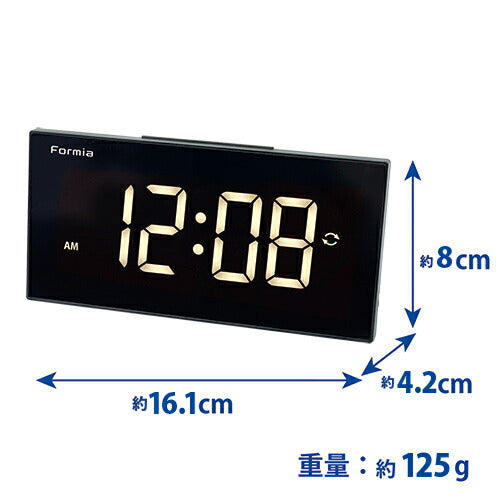 デジタル時計 ブラック 保土ヶ谷電子販売 HT-026BK-Y