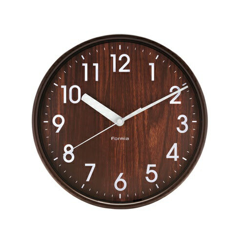 インテリア掛時計 連続秒針 ブラウン 保土ヶ谷電子販売 HIC-006W-BR