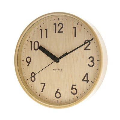 インテリア掛時計 連続秒針 ナチュラル色 保土ヶ谷電子販売 HIC-006W-N