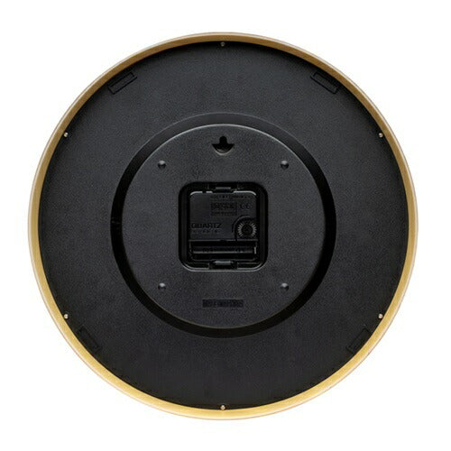 インテリア掛時計 連続秒針 立体文字盤 ナチュラル色 保土ヶ谷電子販売 HIC-012W-N