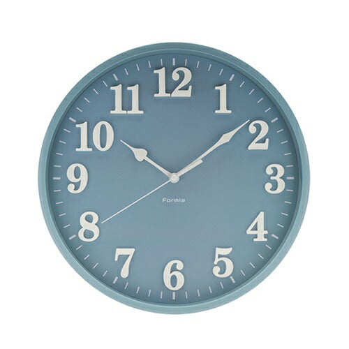 インテリア掛時計 連続秒針 ブルー 保土ヶ谷電子販売 HIC-012W-BU