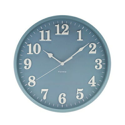 インテリア掛時計 連続秒針 ブルー 保土ヶ谷電子販売 HIC-012W-BU