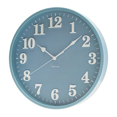 インテリア掛時計 連続秒針 ブルー 保土ヶ谷電子販売 HIC-012W-BU