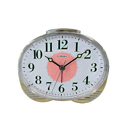 目覚まし時計 連続秒針 ピンク 保土ヶ谷電子販売 HT-A045W-PK