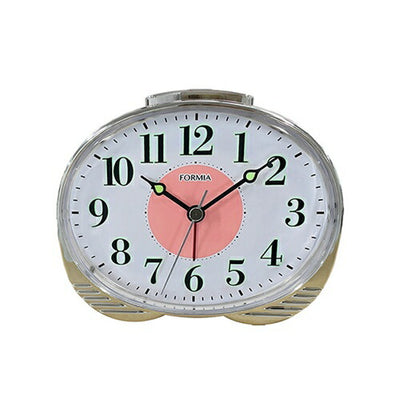 目覚まし時計 連続秒針 ピンク 保土ヶ谷電子販売 HT-A045W-PK