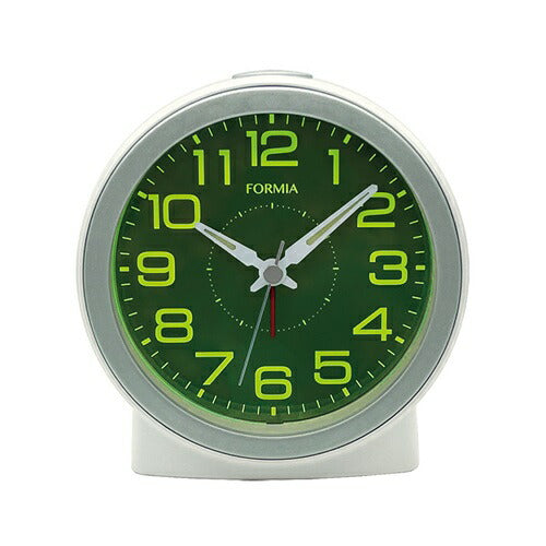 目覚まし時計 連続秒針 ホワイト 保土ヶ谷電子販売 HT-A049W-WH