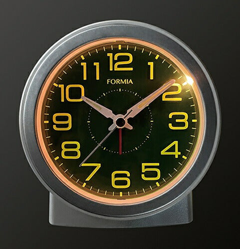 目覚まし時計 連続秒針 ホワイト 保土ヶ谷電子販売 HT-A049W-WH