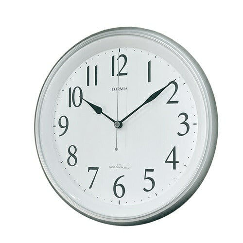 掛時計 シルバー 電波時計 保土ヶ谷電子販売 HWC-029RC-SV