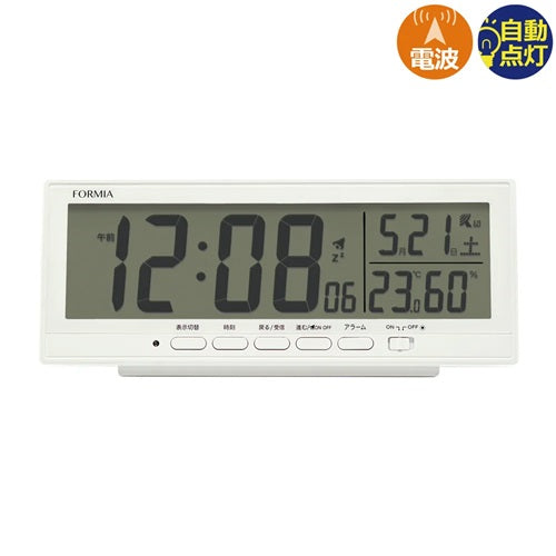 デジタル時計 ホワイト 保土ヶ谷電子販売 HT-051RC