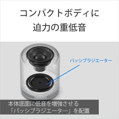 ワイヤレスポータブルスピーカー Bluetooth ライトグレー ソニー SRS-XB100 HC