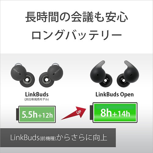 ソニー 完全ワイヤレスイヤホン LinkBuds Open WF-L910 BZ