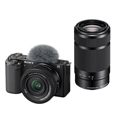 ミラーレス 一眼 カメラ ダブルズームレンズキット VLOGCAM ブラック ソニー ZV-E10X B