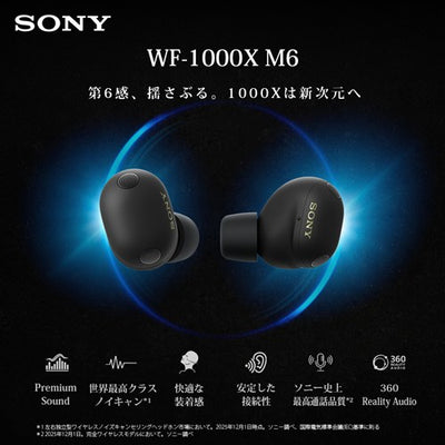ソニー SONY 完全ワイヤレスイヤホン WF-1000XM6 BZ ブラック