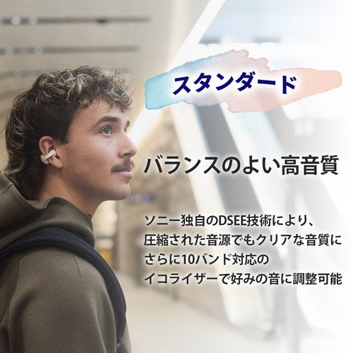 SONY ソニー ワイヤレス イヤホン イヤーカフ WF-LC900 GZ グリーン