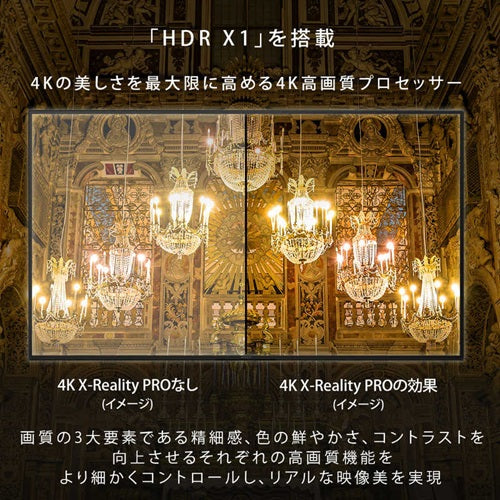 4K液晶テレビ ソニー BRAVIA X81L 65V型 KJ-65X81L Google TV トリルミナスプロ BS/CS 4Kチューナー内蔵