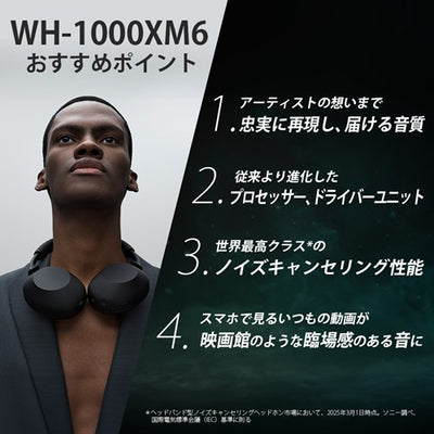 SONY ソニー ワイヤレスヘッドホン WH-1000XM6 PM 【新色 サンドピンク】