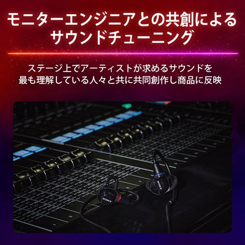 SONY ソニー インイヤーモニター IER-M500 有線イヤホン 密閉型 レッド＆ブルー