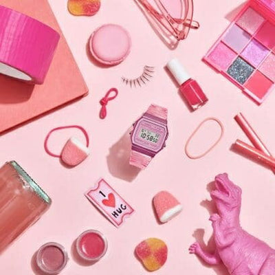 デジタル腕時計 CASIO Collection POP 生活防水 カジュアルデザイン ピンク カシオ F-91WS-4JH