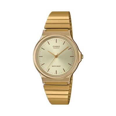 アナログ腕時計 CASIO Collection STANDARD シンプルデザイン 生活防水 ゴールド カシオ MQ-24G-9EJH