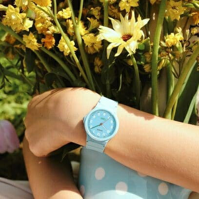 アナログ腕時計 CASIO Collection POP 生活防水 ブルー系 カシオ LQ-24B-2BJF