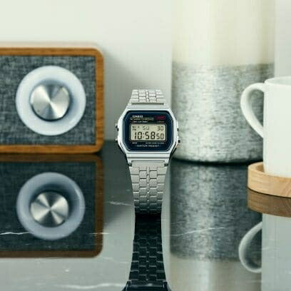 デジタル腕時計 CASIO Collection STANDARD 生活防水 メタルバンド カシオ A159WA-N1JH