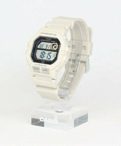 デジタル腕時計 CASIO Collection SPORTS ランナー向けウオッチ 10気圧防水 メンズ ホワイト系 カシオ WS-1400H-8AJF